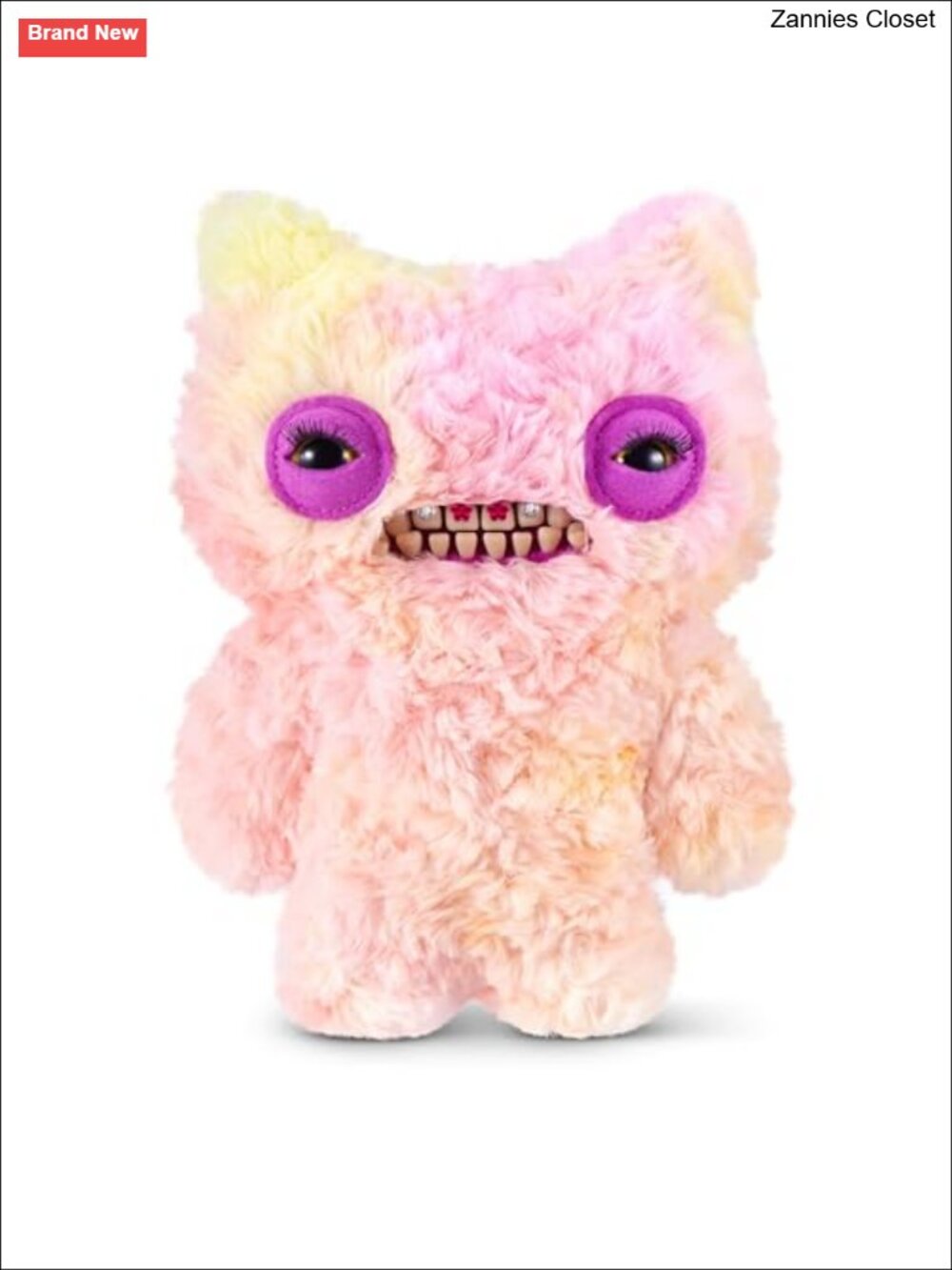 Fuggler Baddies 9 Inch Soft Plush Figure Collectible with Human-Like Teeth